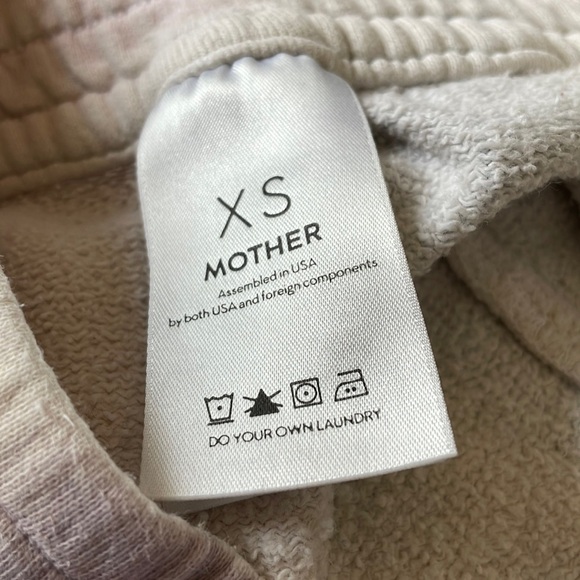 Mother Springy Lounger Jogger Pant Pastel Tie Dye Purple Stripe XS - Picture 3 of 9